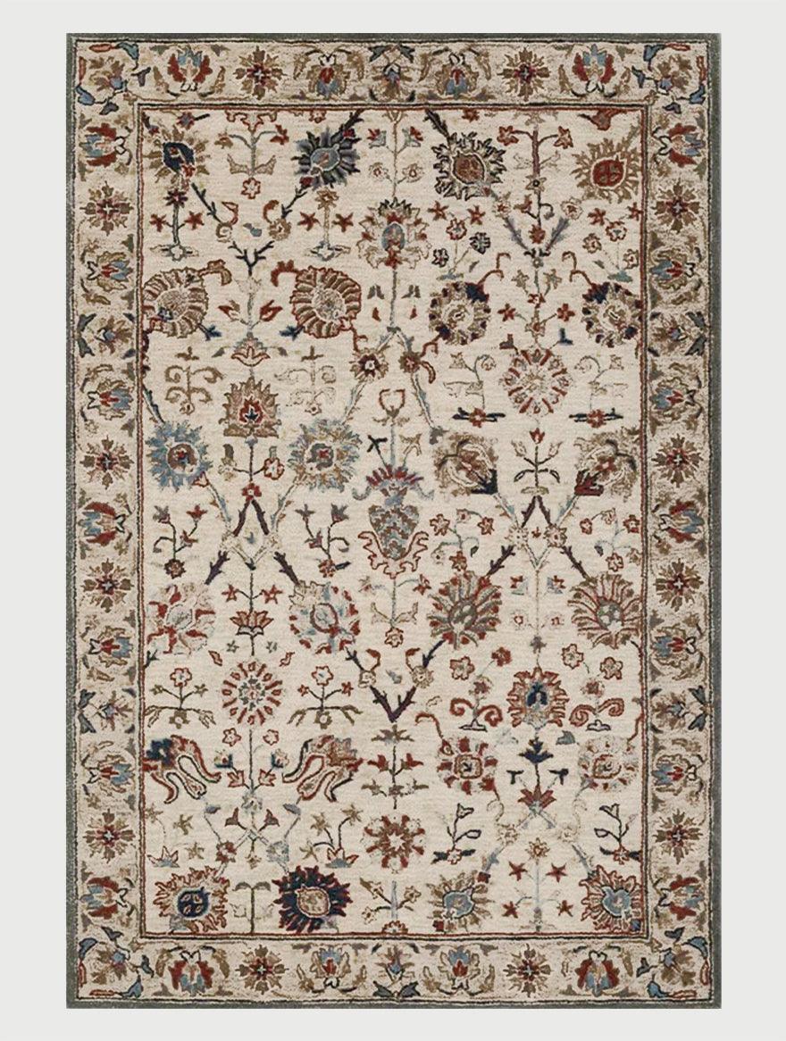 Hand Knoted Wool Area Rug For Living Room WK-749