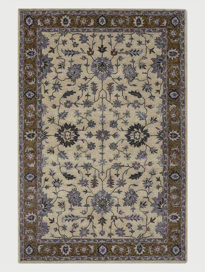 Hand Knoted Natural Wool Area Rug For Living Room WK-753