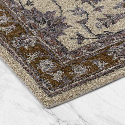 Hand Knoted Natural Wool Area Rug For Living Room WK-753