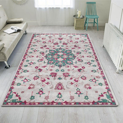 Hand Knoted Wool Area Rug For Living Room WK-757