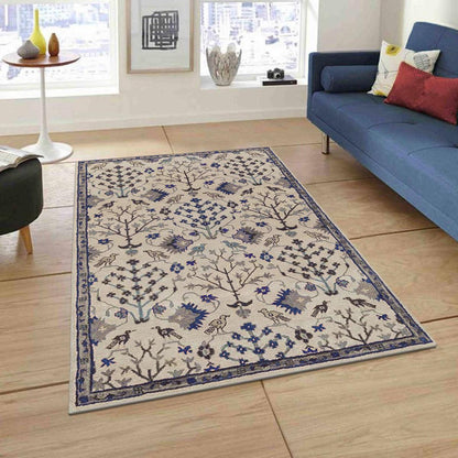 Hand Knoted Wool Area Rug For Living Room WK-759