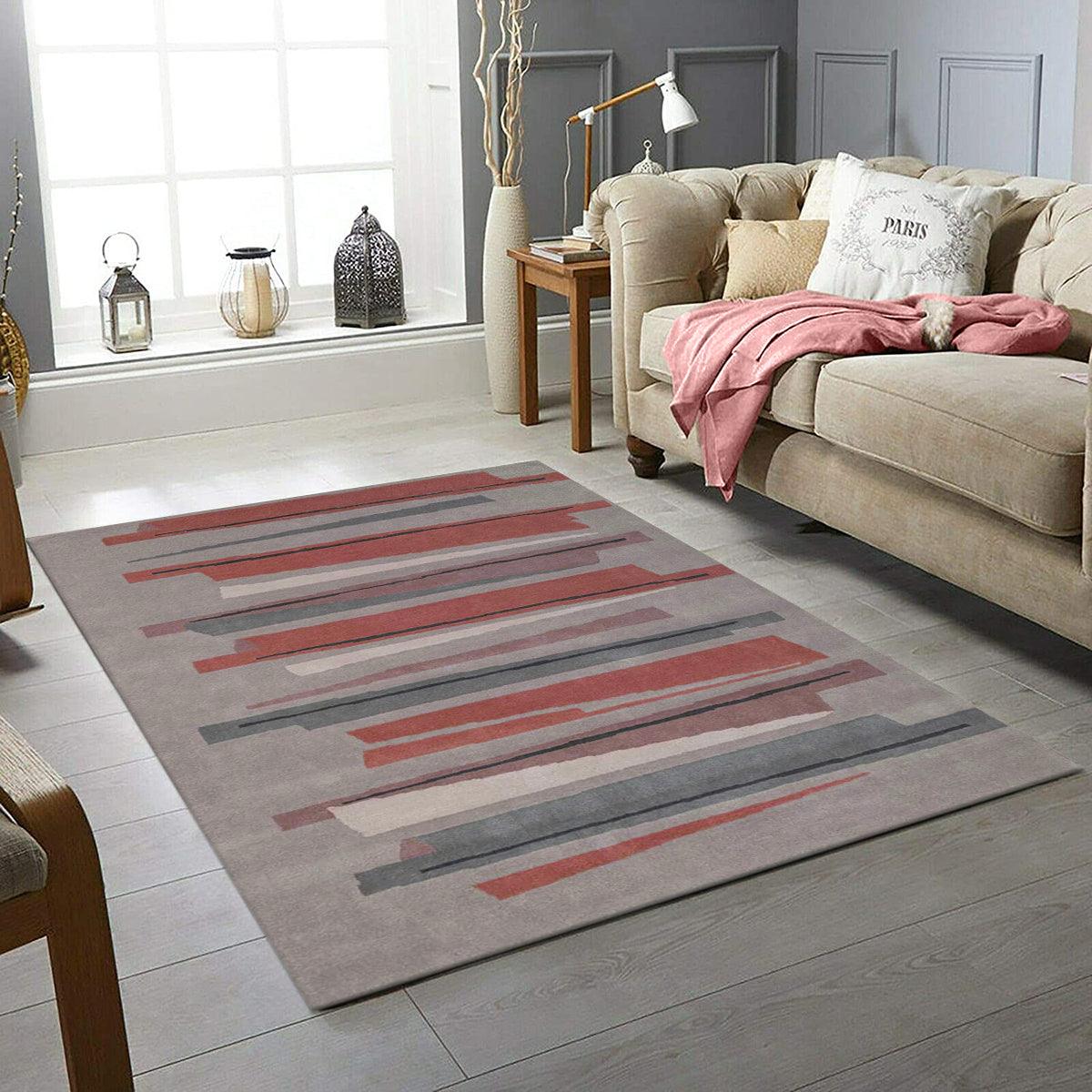 Natural Wool Area Rug Hand Tufted For Bedroom WK-761