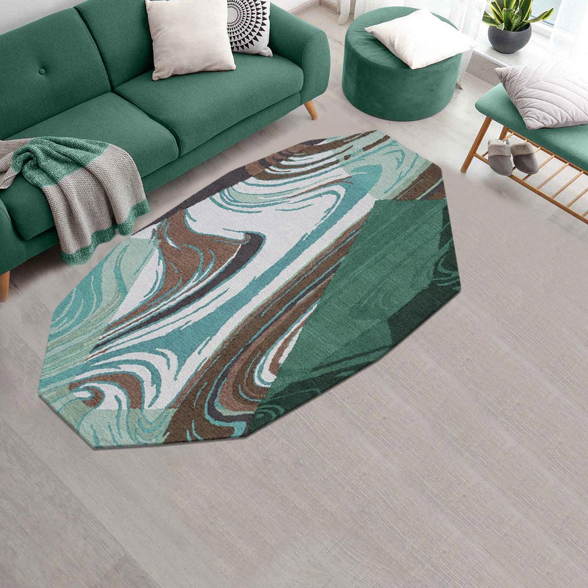 Hand Tufted Wool Area Rug For Living Room WK-762