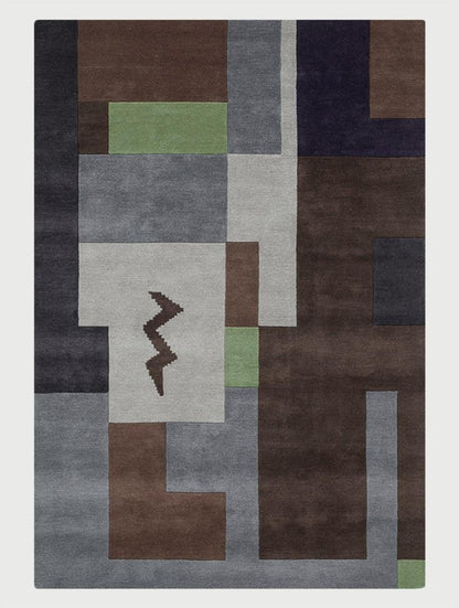 Hand Tufted Wool Area Rug For Living Room WK-769