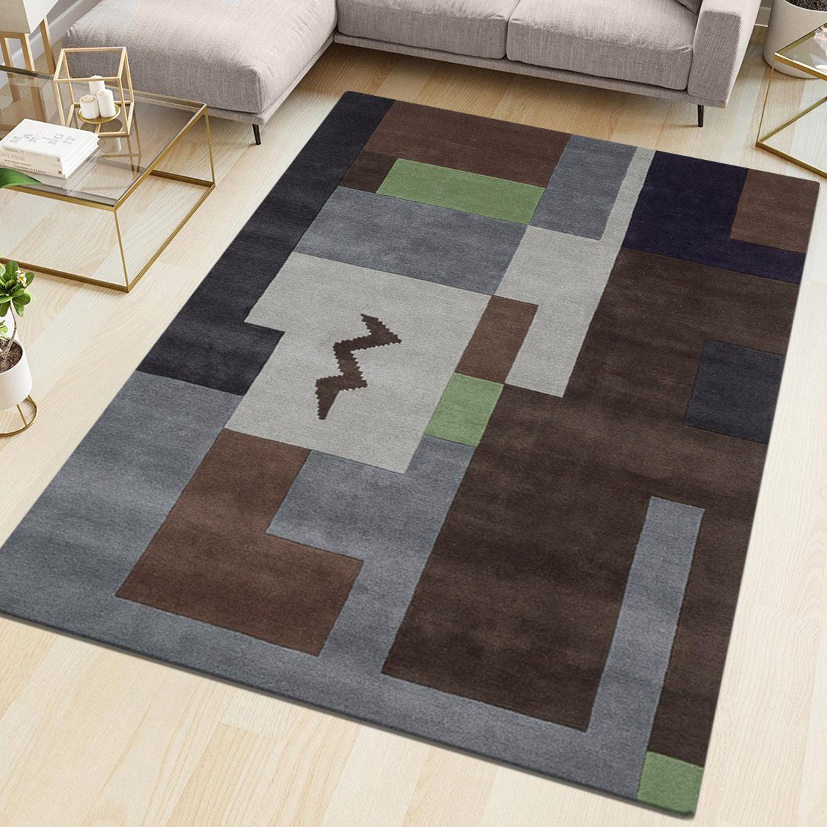 Hand Tufted Wool Area Rug For Living Room WK-769