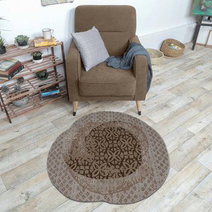 Natural Wool Area Rug Hand Tufted For Bedroom WK-771