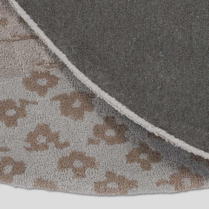 Natural Wool Area Rug Hand Tufted For Bedroom WK-771