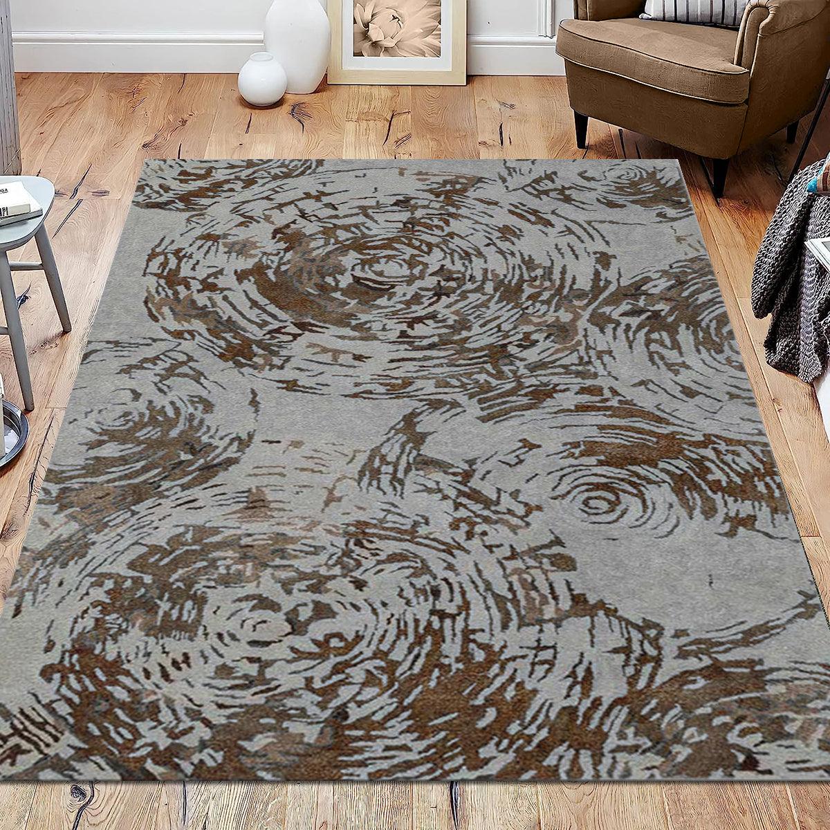 Hand Tufted Wool Area Rug For Living Room WK-772