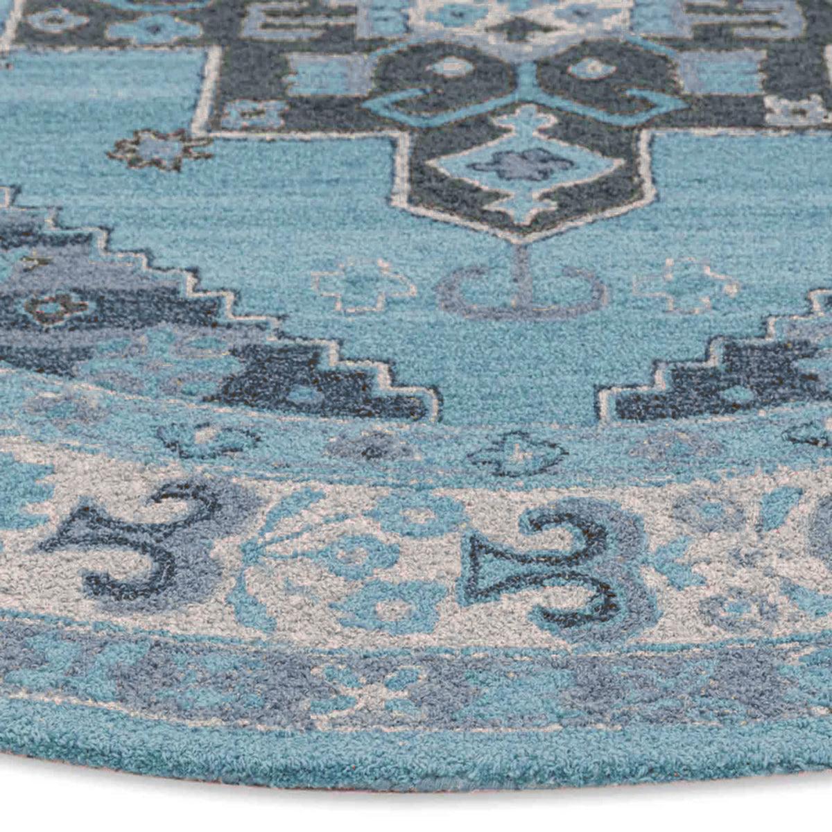 Hand Knoted Wool Area Rug For Bedroom WK-776