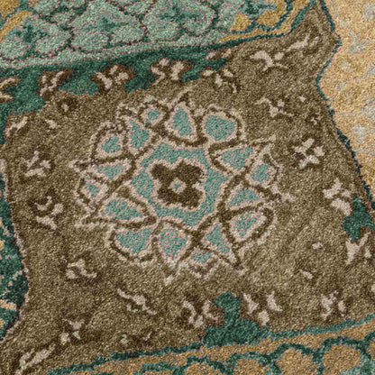 Hand Knoted Wool Area Rug For Living Room WK-777