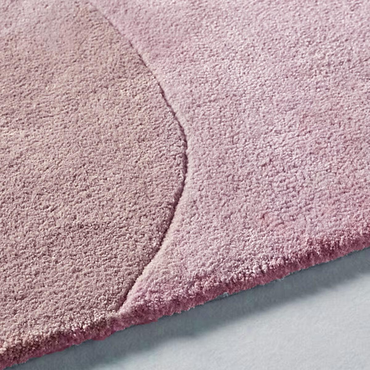 Pink Hand Tufted Wool Area Rug For Bedroom WK-784