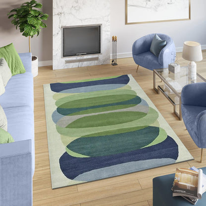 Natural Wool Rug Hand Tufted For Living Room WK-785