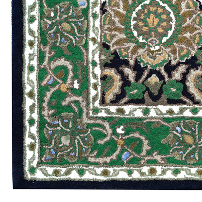 Hand Knoted Wool Area Rug For Bedroom WK-786