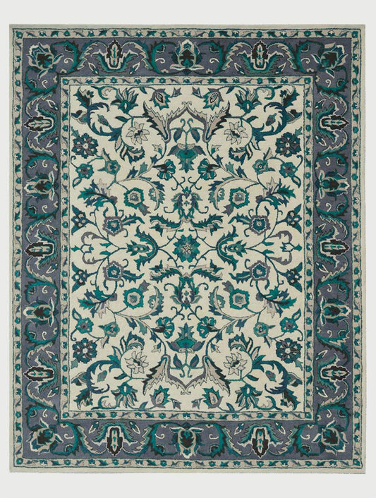 Hand Knoted Wool Area Rug For Living Room WK-789