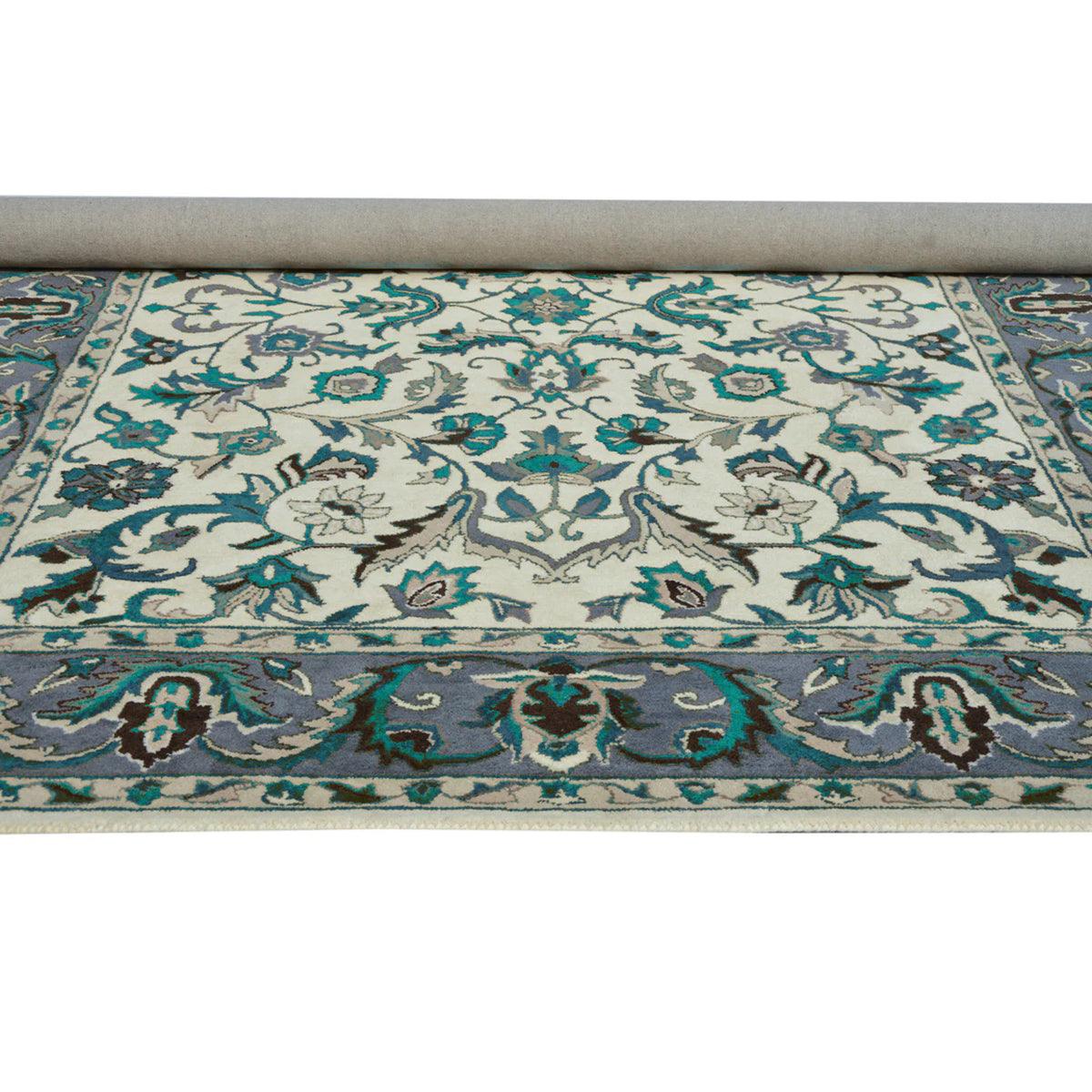 Hand Knoted Wool Area Rug For Living Room WK-789