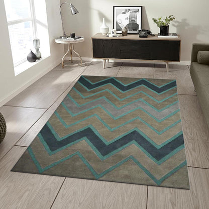 Hand Tufted Wool Area Rug For Bedroom WK-796