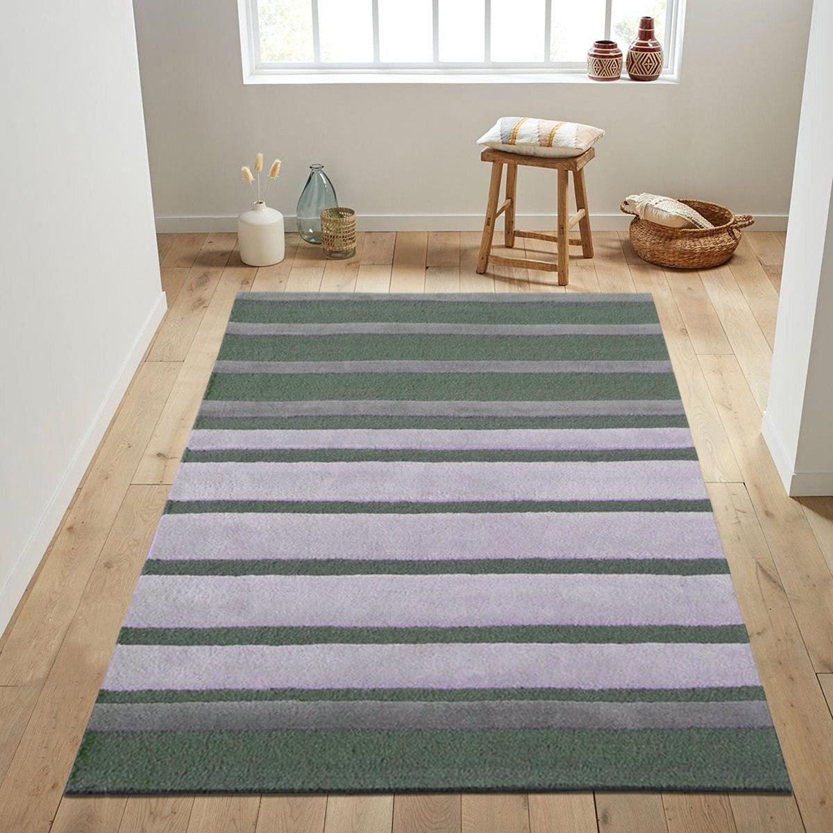 Hand Tufted Wool Area Rug For Garden Yoga Mat  WK-798