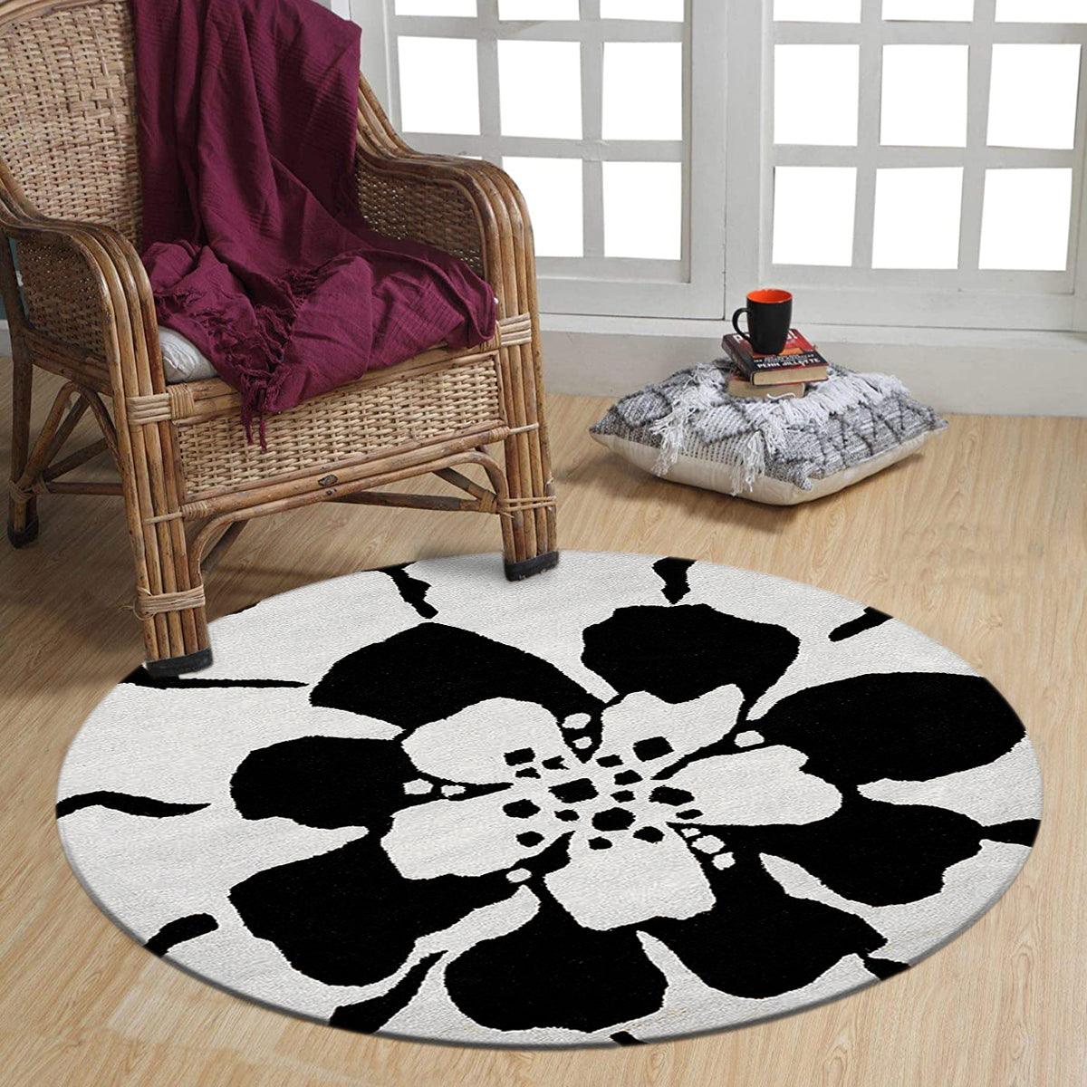 Hand Tufted Wool Area Rug For Hall Patio WK-814