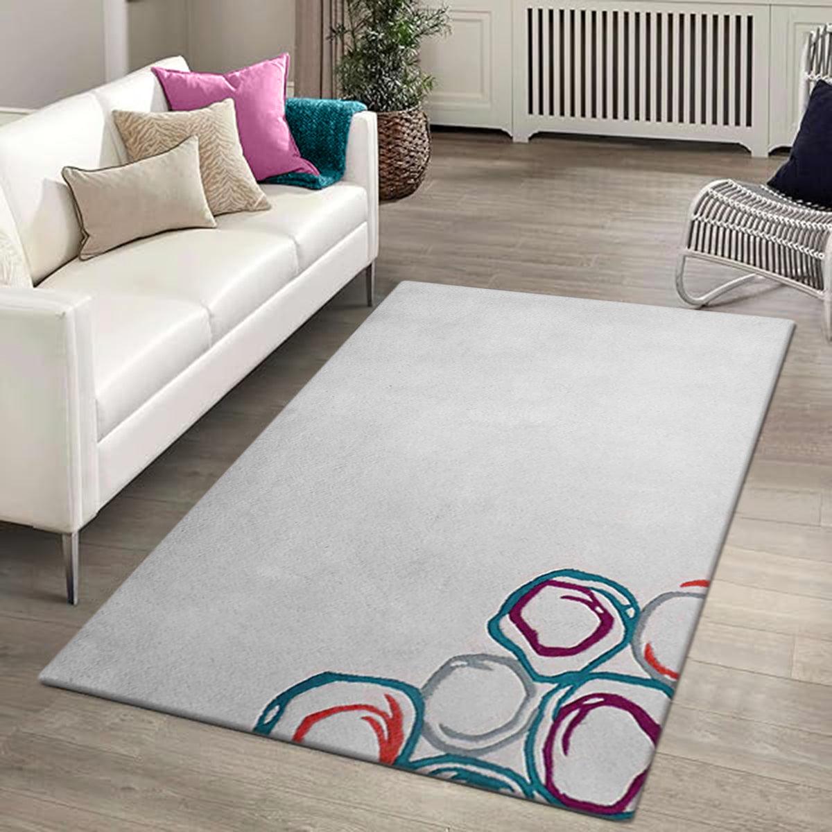 Hand Tufted Wool Area Rug For Living Room WK-829