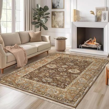 Hand Knoted Wool Rug For Living Room WK-840