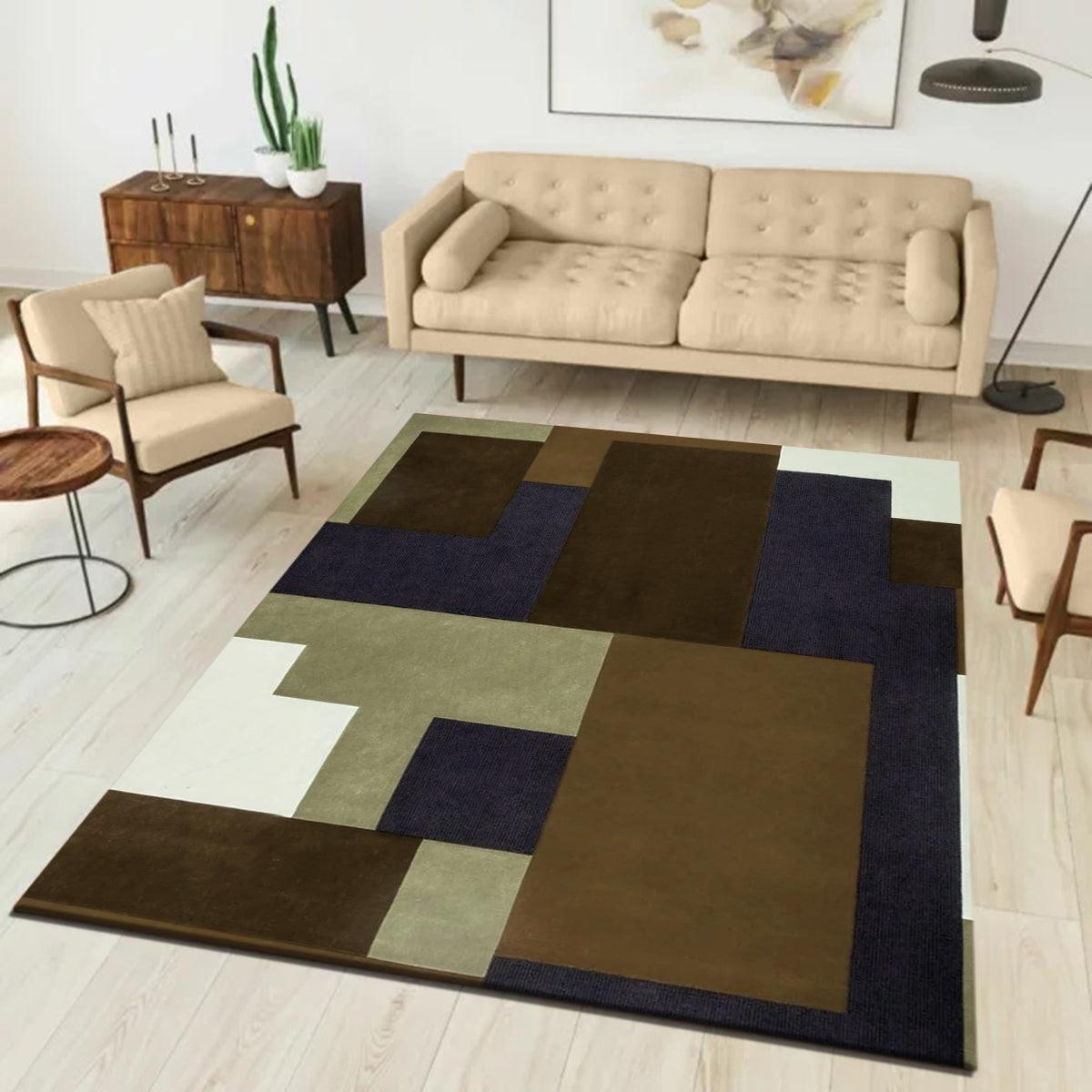 Hand Tufted Wool Silk Rug For Bedroom WK-844