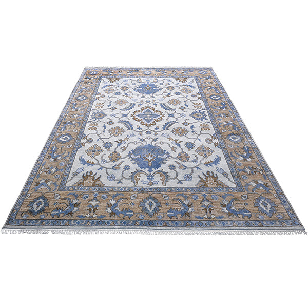 Home Decor Hand Knotted Oushak Wool Patio Area Rug