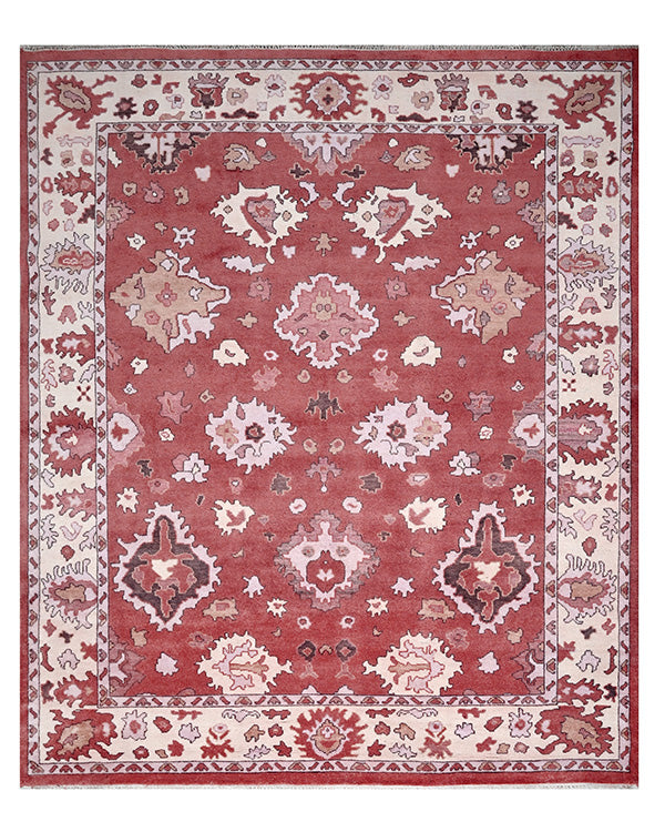 Hand Knotted Brown Multicolor Classic Hallway Rug