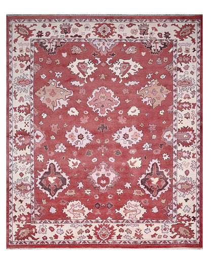 Hand Knotted Brown Multicolor Classic Hallway Rug