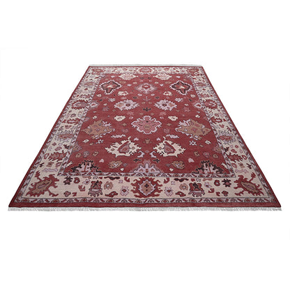 Hand Knotted Brown Multicolor Classic Hallway Rug