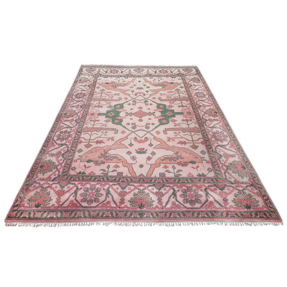 Multicolor Traditional Turkish Wool Kitchen Rug