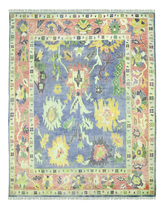 Eco Friendly Multicolor Farmhouse Handmade Wool Rug Z-56