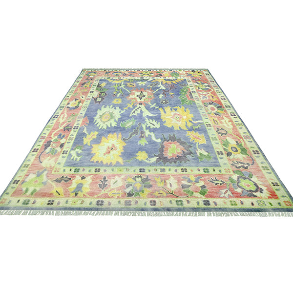 Eco Friendly Multicolor Farmhouse Handmade Wool Rug Z-56