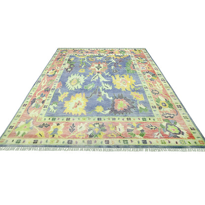 Eco Friendly Multicolor Farmhouse Handmade Wool Rug Z-56