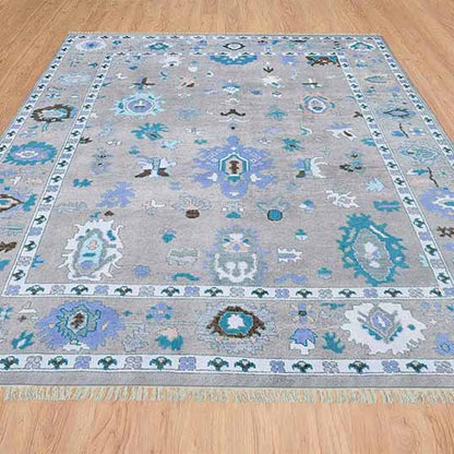 Blue Farmhouse Beautiful Handmade Wool Rug Z-61