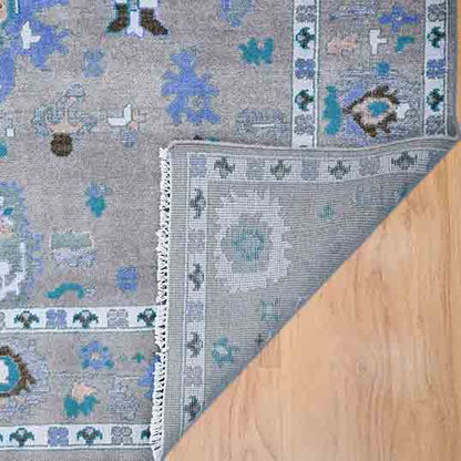 Blue Farmhouse Beautiful Handmade Wool Rug Z-61