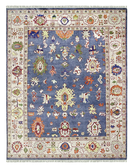 Eco Friendly Multicolor Farmhouse Beautiful Handmade Wool Rug Z-64