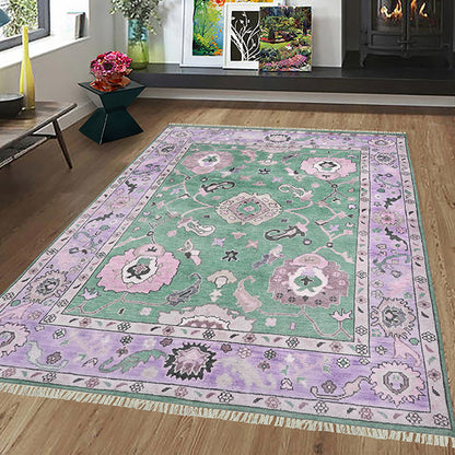 Eco Friendly Multicolor Farmhouse Beautiful Handmade Wool Rug Z-67