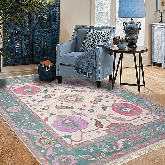 Multicolor Farmhouse Beautiful Handmade Wool Rug Z-78