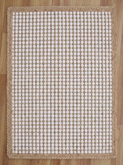 Handwoven Braided Jute Stair Treads – Sisal Boho Farmhouse Rug Set