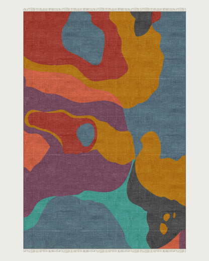 Eco Friendly Multicolor Abstract Handmade Modern Living Area Rug DGP-58