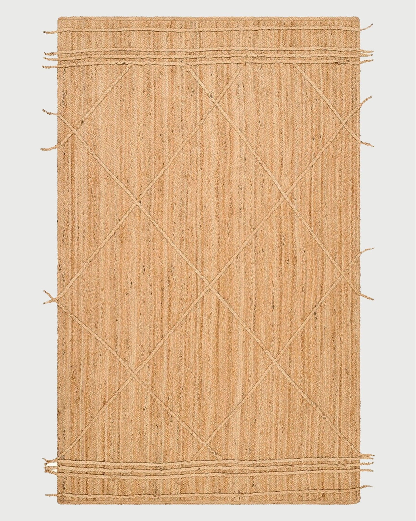 Hand Braided Interior Beige Jute Rugs