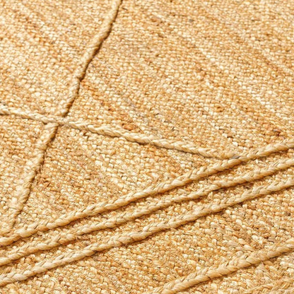 Hand Braided Interior Beige Jute Rugs