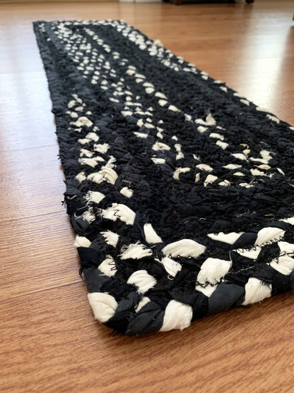 Handmade Braided Chindi Cotton Stair Treads, Custom Size