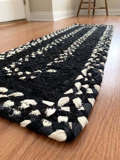 Handmade Braided Chindi Cotton Stair Treads, Custom Size