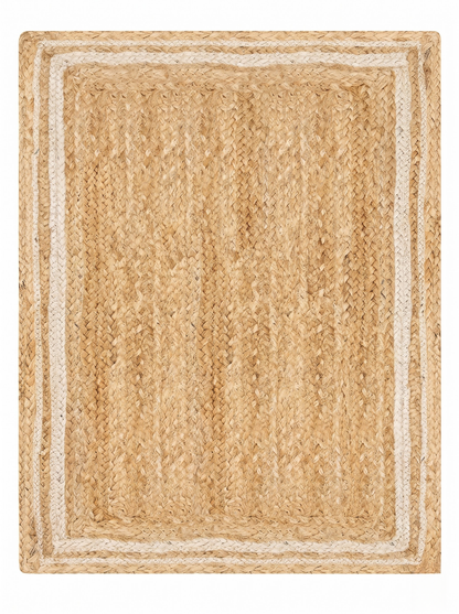 Handwoven Braided Jute Stair Treads Set – Boho Farmhouse Rug